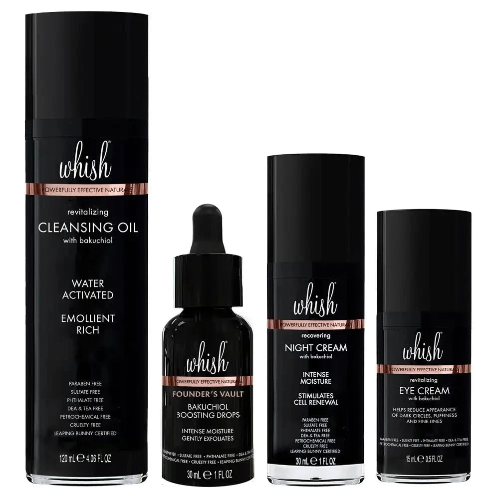 whishbeauty Skin Care EASY 4 STEP NIGHTLY SKINCARE ROUTINE - SAVE 20%