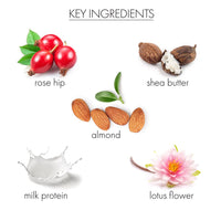 whish beauty Rose Hip + Lotus Mineral Milk Bath
