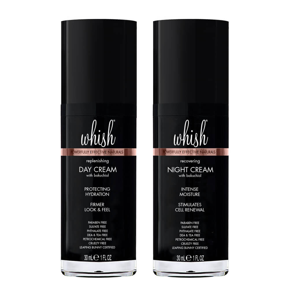 whish beauty Skin Care DAY & NIGHT BAKUCHIOL SKIN CARE BUNDLE - SAVE 20%