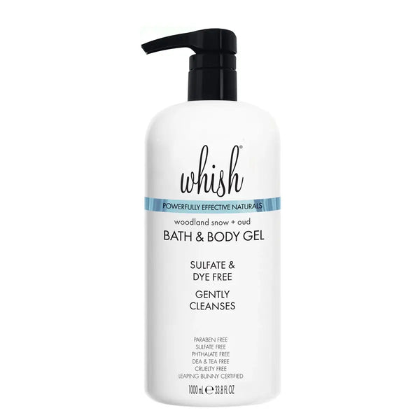 whishbeauty Body Care > Bath & Shower > Bath and Body Gel Woodland Snow + Oud Bath and Body Gel - JUMBO SIZE LIMITED EDITION!