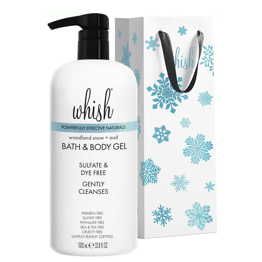 whishbeauty Body Care > Bath & Shower > Bath and Body Gel Woodland Snow + Oud Bath and Body Gel - JUMBO SIZE LIMITED EDITION!