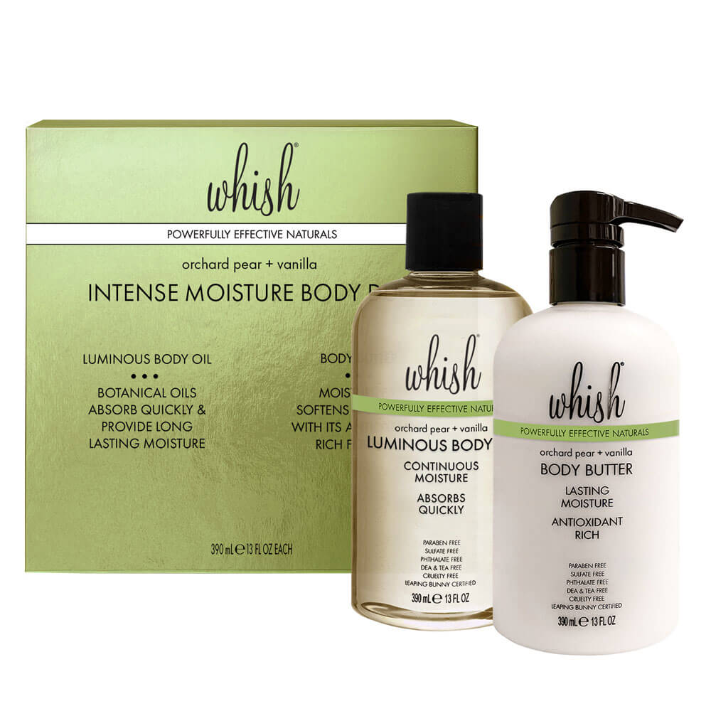 whishbeauty Body Care > Body Moisturizers Orchard Pear + Vanilla Body Oil + Body Butter Duo