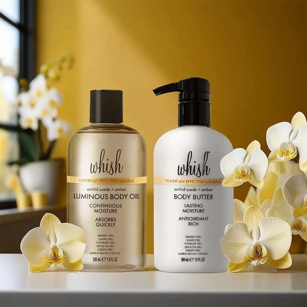 whishbeauty Body Care > Body Moisturizers Orchid Suede + Amber Body Oil + Body Butter Duo