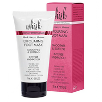 whishbeauty Body Care > Exfoliators > Foot Mask Black Cherry + Hibiscus Exfoliating Foot Mask