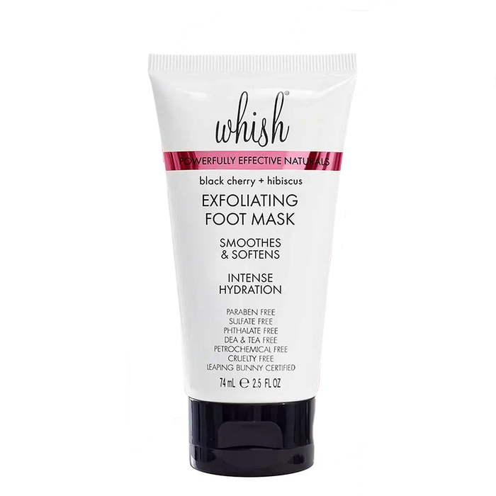 whishbeauty Body Care > Exfoliators > Foot Mask Black Cherry + Hibiscus Exfoliating Foot Mask