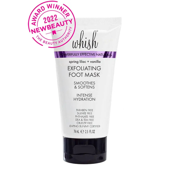 whishbeauty Body Care > Exfoliators > Foot Mask Spring Lilac + Vanilla Exfoliating Foot Mask