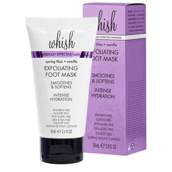 whishbeauty Body Care > Exfoliators > Foot Mask Spring Lilac + Vanilla Exfoliating Foot Mask