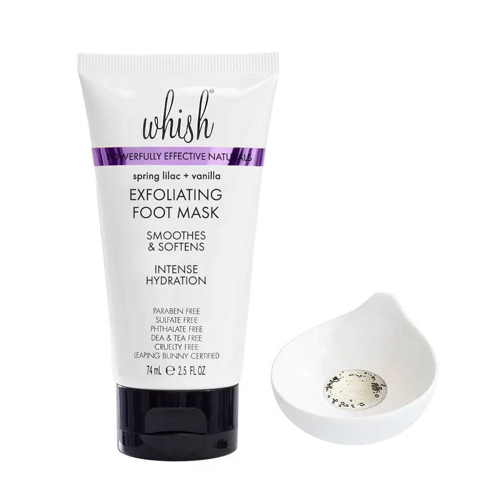 whishbeauty Body Care > Exfoliators > Foot Mask Spring Lilac + Vanilla Exfoliating Foot Mask