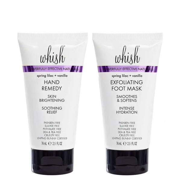 whishbeauty Body Care > Exfoliators > Foot Mask SPRING LILAC + VANILLA HANDS AND FEET BUNDLE - SAVE 20%