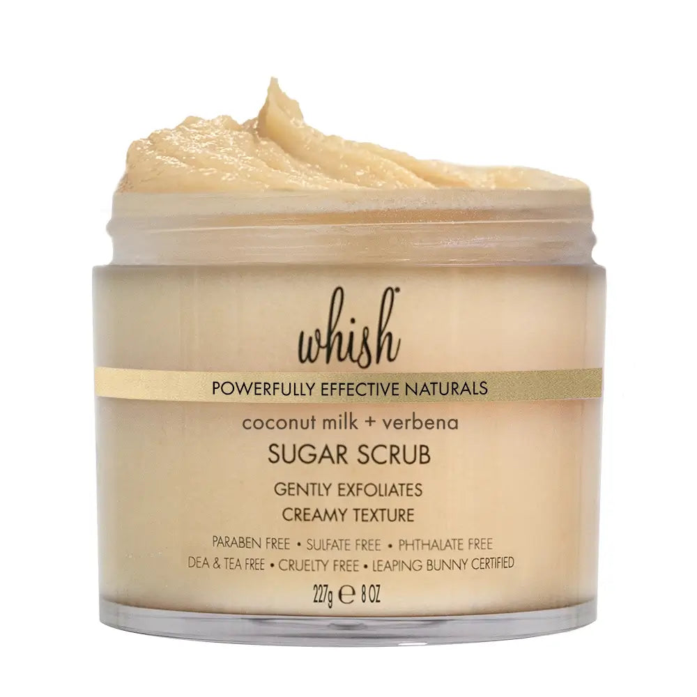 whishbeauty Body Care > Exfoliators > Sugar Scrub Coconut Milk + Verbena Sugar Scrub