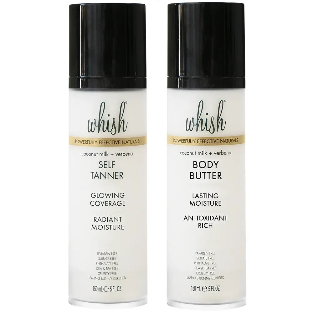 whishbeauty Body Care > Self Tan & Glow COCONUT MILK + VERBENA TANNER & BUTTER BUNDLE - SAVE 20%