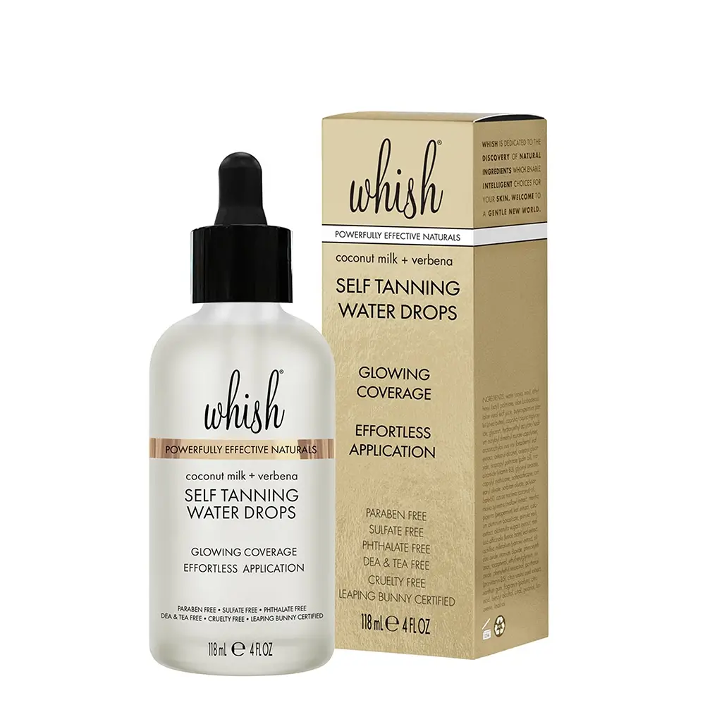 whishbeauty Body Care > Self Tan & Glow > Self Tanner Coconut Milk+Verbena Self Tanning Water Drops