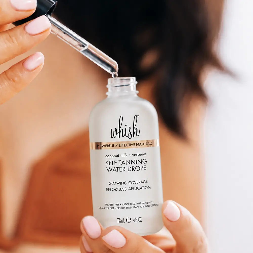 whishbeauty Body Care > Self Tan & Glow > Self Tanner Coconut Milk+Verbena Self Tanning Water Drops