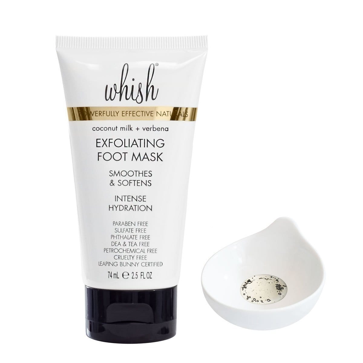 whish beauty Body Care > Exfoliators > Foot Mask Coconut Milk + Verbena Exfoliating Foot Mask