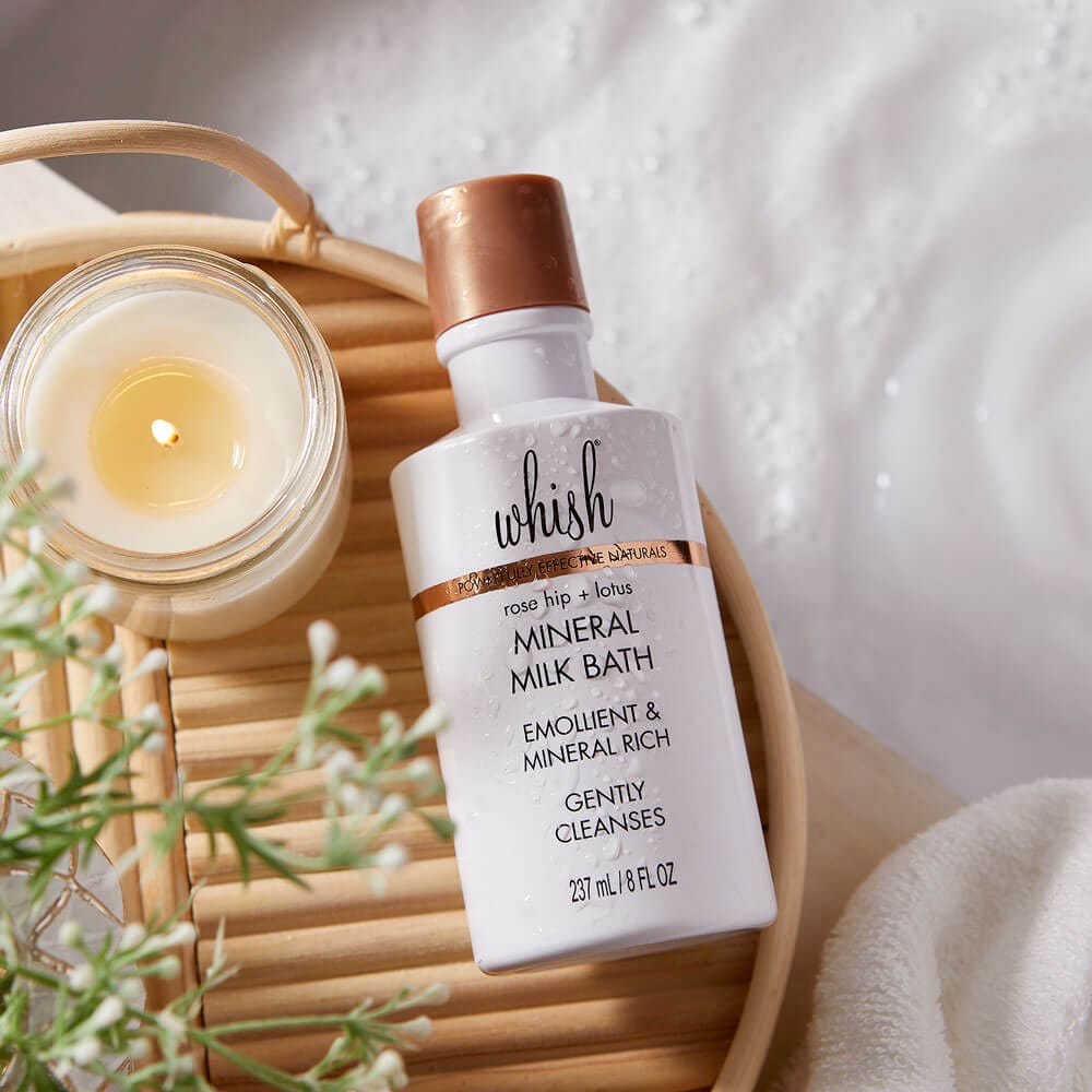 Rose Hip + Lotus Mineral Milk Bath Whish