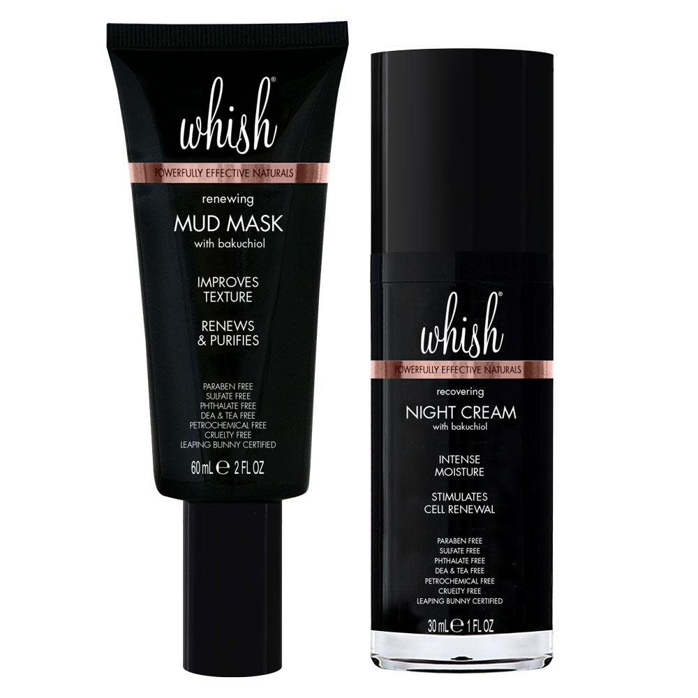 whish beauty Skin Care NIGHTLY BAKUCHIOL SKIN CARE BUNDLE - SAVE 10%